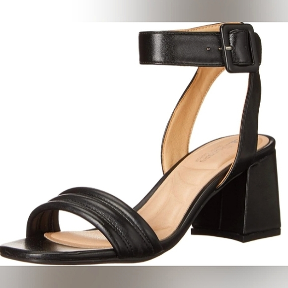 ☆NEW☆Super Sexy Ladies Chunky Block Heel Open Toe CL Chinese Laundry Black Heels - Picture 2 of 16